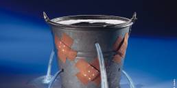Holes in your ceiling insulation is just like owning a leaky bucket!